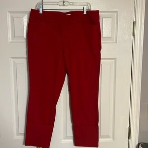 LOFT Curvy Skinny Ankle Work Trousers